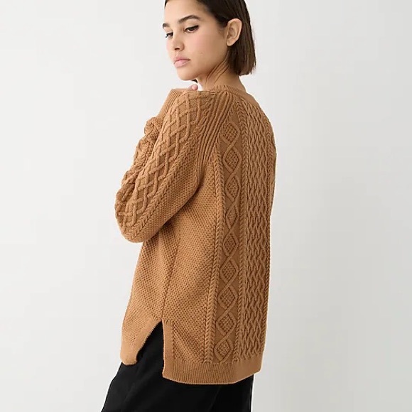 Cotton cable-knit sweater - Picture 3 of 11